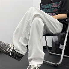美式复古夏季纯色牛仔裤薄款潮牌新款宽松直筒休闲裤，男装休闲裤，星座410-7