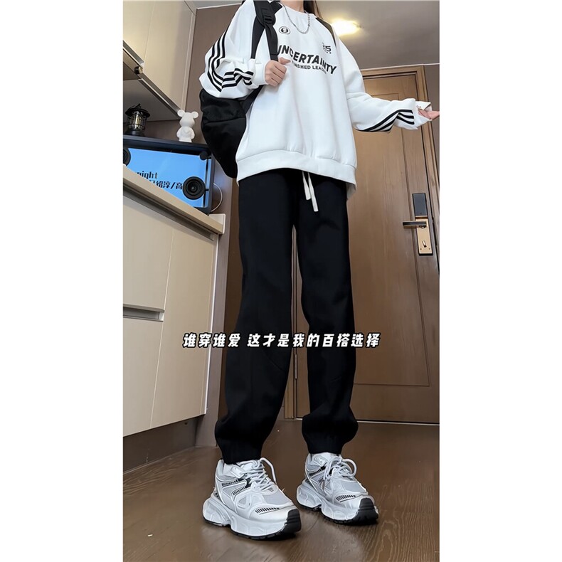 xz116-k1087-p40-控58新款宽松拼接束脚休闲裤,男装休闲裤,星座116