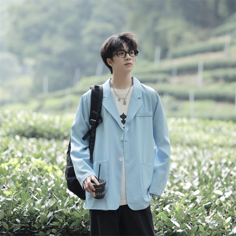 高级感小西装春秋季男士痞帅外套西服217-2-XF2302-P75,男装西服套装,星座217-2