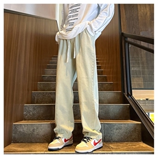 K1223-p35-控58oversizecleanfit牛仔裤褶皱直筒裤老爹裤长裤，男装牛仔裤，星座103A-1