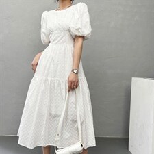 2022年夏季新款法式浪漫宫廷风连衣裙，女装连衣裙，序儿