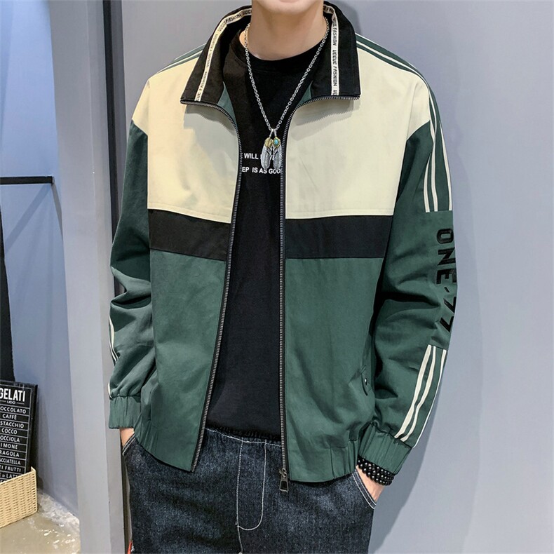 2021新款男士夹克新品帅气工装休闲百搭外套DT图片