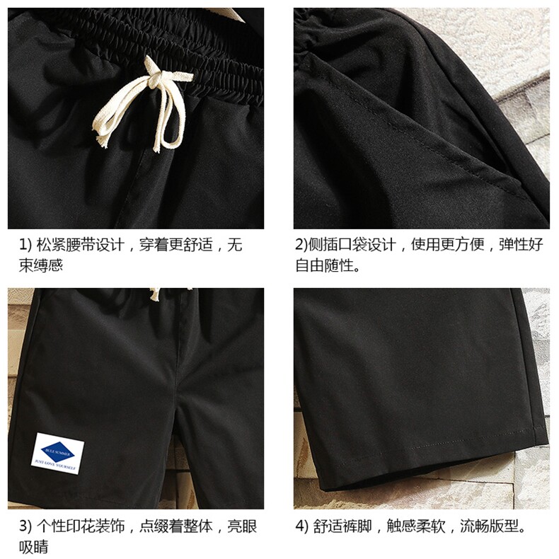 DK39061-P15港风休闲短裤男士大码运动五分裤男中裤男马裤砖墙,男装休闲裤,电商A040A