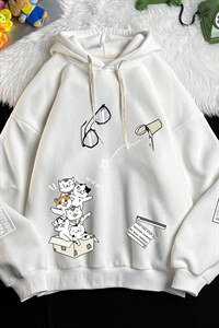 WY2115-P35 加绒款-P40 纯棉连帽卫衣男大码运动帽衫宽松薄图片