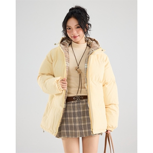 主推冬季clean棉服加绒加厚连帽短款棉衣男女 HZ8812-特P67不议价图片