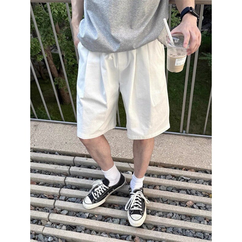 褶皱宽松百搭工装短裤DK0374-特批26,男装牛仔裤,星座313A(原308A-2)