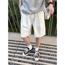 褶皱宽松百搭工装短裤DK0374-特批26，男装牛仔裤，星座313A(原308A-2)