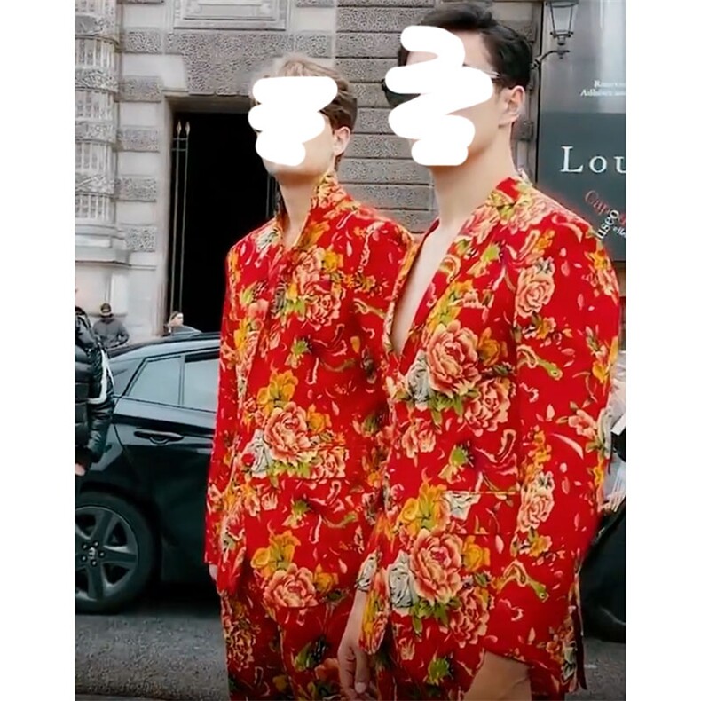 RS1网红同款高质量大码单上衣西装西服婚庆表演出团队服新中式潮,男装西服套装,星座115A(原星座507）