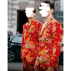 RS1网红同款高质量大码单上衣西装西服婚庆表演出团队服新中式潮，男装西服套装，星座115A(原星座507）