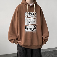 WY2176-P35加绒款-P40纯棉连帽卫衣男大码运动帽衫宽松薄外套男，男装卫衣，电商A040