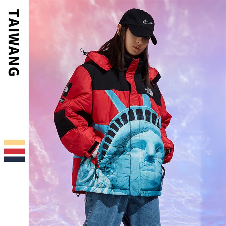 冬季棉服外套男潮港风宽松雪山短款情侣棉衣A436-895-P150,男装棉衣,电商A436
