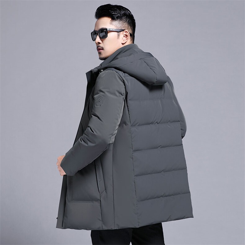 B2186钱塘2020-390白鸭绒中长款可脱卸帽男装羽绒服P290,男装羽绒服,钱塘207-3