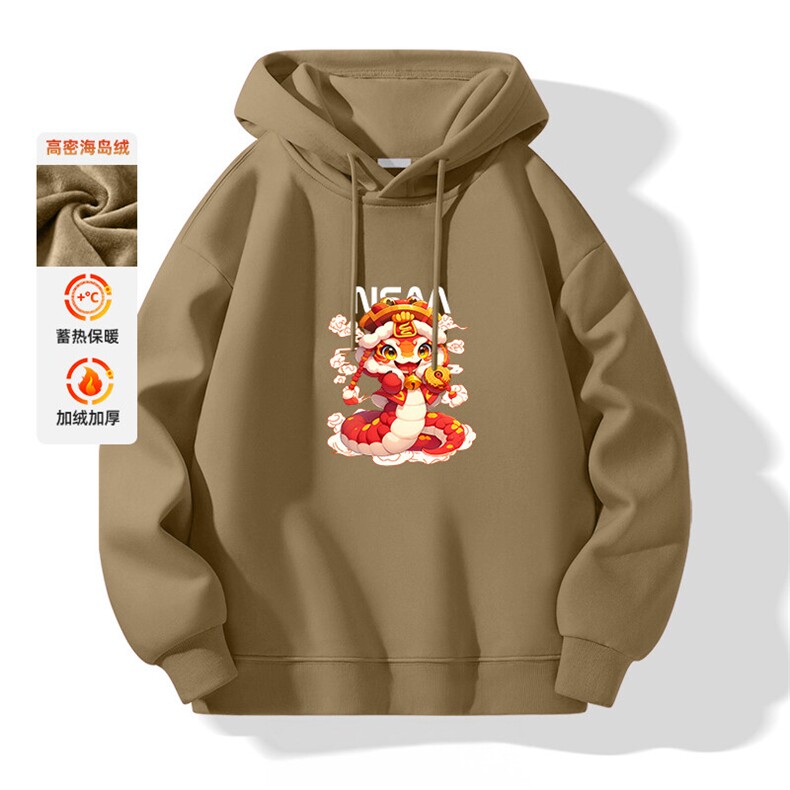 抖音得物供货可提供视频秋冬重磅美式宽松连帽卫衣DL2275,男装卫衣,电商A486