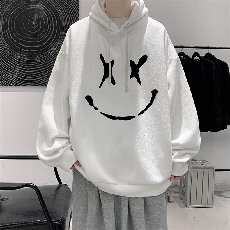 WY2190-P35加绒款-P40纯棉连帽卫衣男大码运动帽衫宽松薄外套男,男装卫衣,电商A040