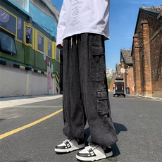 牛仔裤男秋季潮大码休闲裤子高街C891P48，男装牛仔裤，星座1116-2