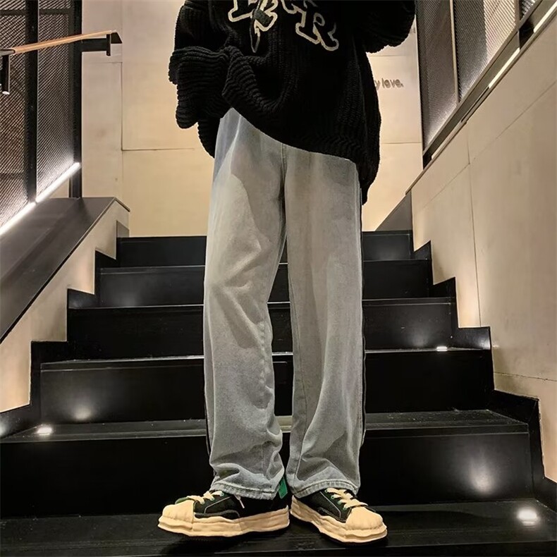 美式牛仔裤男春秋新款休闲直筒裤WH31P58,男装牛仔裤,星座1116-2