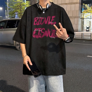 量大优  供视频  重磅麂皮绒短袖T恤男 JPDX218-特P19图片