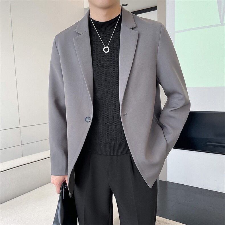 轻熟风~2025秋季休闲西装~M到5XLK055/P90,男装西服套装,电商B331