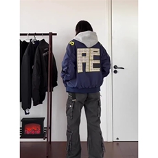 美式街头飞行夹克外套男女春秋2025新款设计感宽松刺绣情侣棒球服，男装夹克，星座410-6（原星座1304-1）