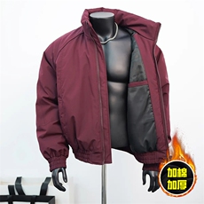 现货美式高街休闲棉衣夹克三防立领纯色户外工装加厚棉服外套，男装夹克，电商A486