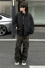冬季美式潮牌短款棉服男飞行服夹克高级高街休闲宽松情侣棉衣外套，男装夹克，星座505-2（原电商A260-1)