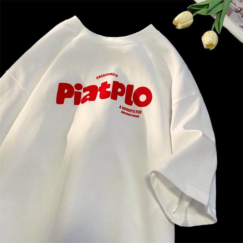 全棉个性高级感发泡字母印花情侣短袖T恤A334-TX19-28，男装T恤，电商B339(原A334）