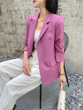 【现货】春装新款韩版时尚修身纯色西装，女装西装，名怡