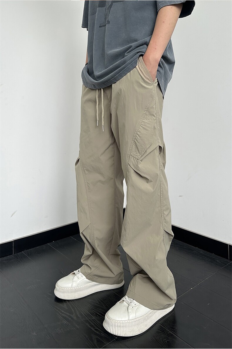 高品质小米格弹力通勤宽松情侣休闲裤KZ33A001-TP35,男装休闲裤,电商A247