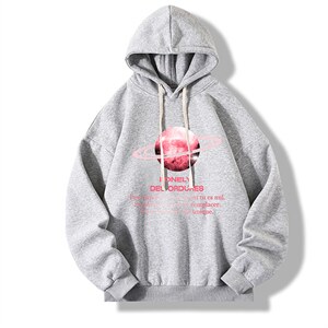 纯棉连帽卫衣男大码运动帽衫宽松薄WY2184-P35 加绒款-P40图片