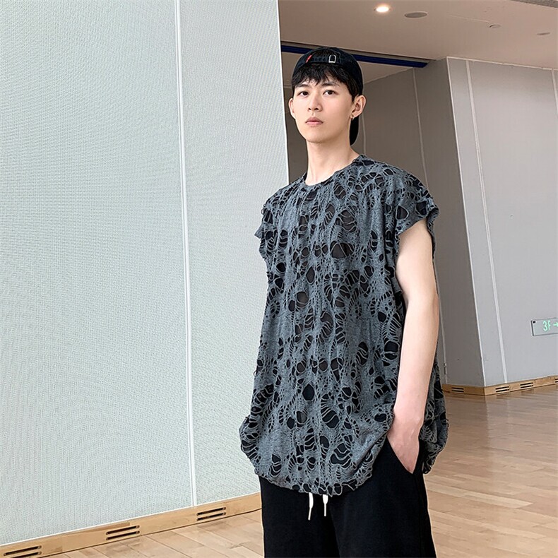 8XL-M重磅！特大码短袖T恤背心男宽松休闲百搭篮球服DX318P28,男装T恤,电商D206-1