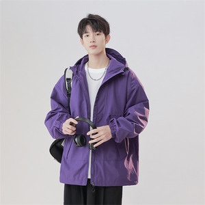 JK916-P83美式冲锋衣外套男夹克女秋冬户外防风防水潮牌情侣款图片