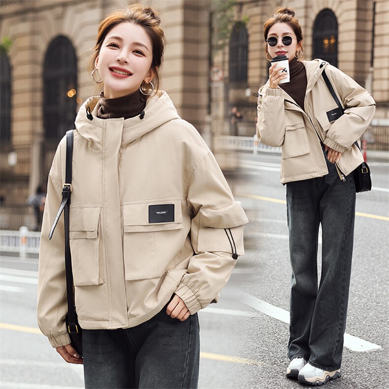 现货2024年冬装派克棉服宽松休闲毛绒内胆派克服图片