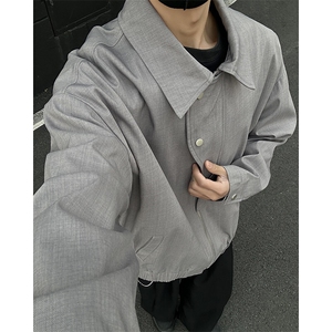 【25春 现货】JK1023-P53特控88 大码设计感夹克短款外套图片