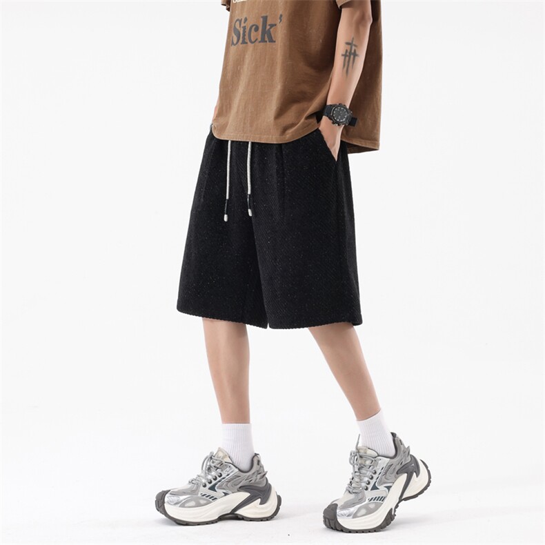 上新青少年运动裤短裤纹理感休闲五分裤男DK808TP2548大码28,男装牛仔裤,星座301B-2（原A443-1）