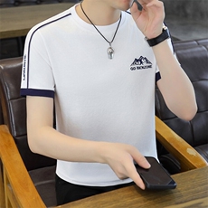 夏季短袖男刺绣翻领POLO衫T恤时尚休闲半袖上衣LD3319-P30，男装Polo衫，星座310B-3