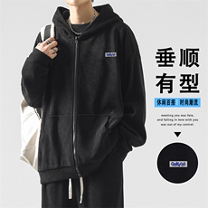 潮牌美式时尚条绒套装男宽松连帽外套休闲裤两件套KW905-特批-131，男装休闲套装，星座718