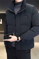 6608-L-4XL-P185标50绒店主风男士休闲立领纯色休闲羽绒服外套，男装羽绒服，电商B255