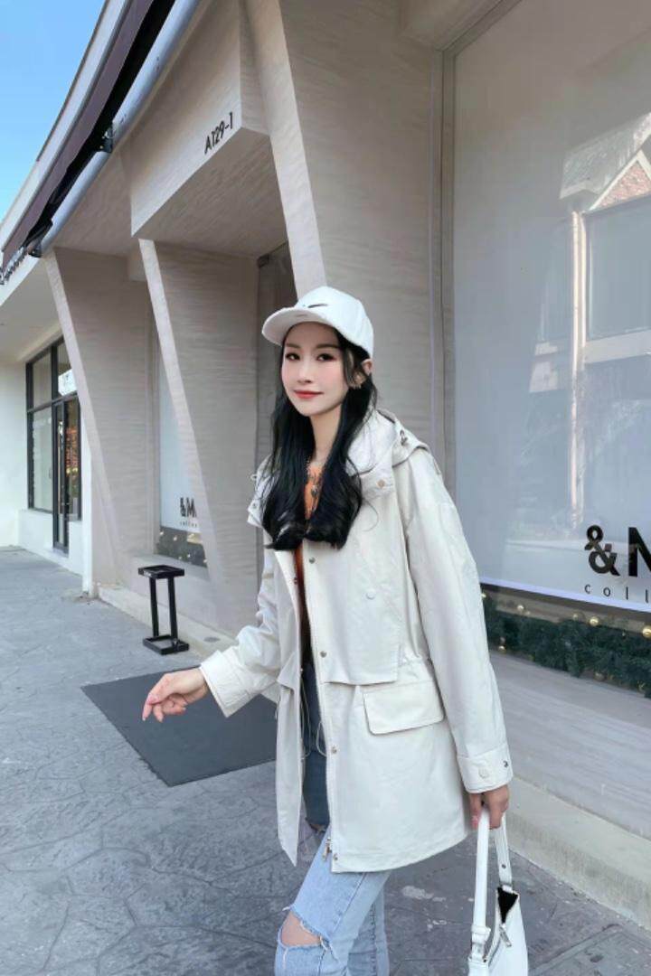 春季新品风衣，女装风衣，春语雨桐