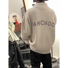 男新款日系秋季潮针织衫开衫休闲潮流翻领毛衣MYB15-P53，男装针织衫/毛衣，星座208-5