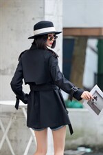 「布之魅」秋季风衣，四色四码，女装风衣，布之魅