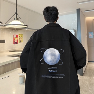 牛仔夹克男大码牛仔外套男茄克 NJ77241-P60加绒款-P75图片
