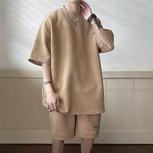 平铺短袖T袖男DT8771P30短裤男DK8772P45大码休闲套装TZ8773P75控图片