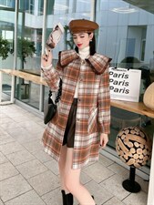 呢大衣娃娃领版两色三码MLXL，其它，票意情