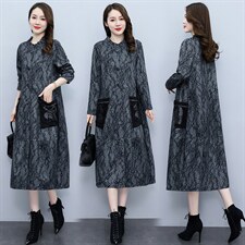 2022秋季女装新款大量现货时尚洋气显瘦民族风大版风衣，女装大码女装，魅衣本色