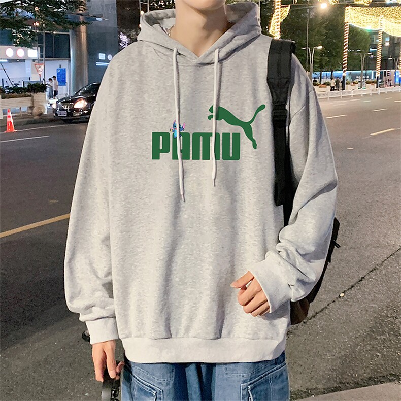 WY2227-P35纯棉连帽卫衣男大码运动帽衫宽松薄外套男,男装卫衣,电商A040