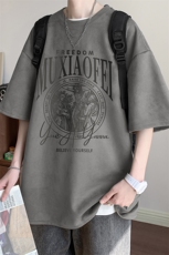 量大优可提供视频2024夏季麂皮绒短袖T恤D223A-LPT2413-P20，男装T恤，电商019-1