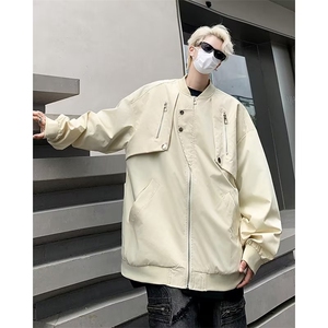 秋季新款飞行员上衣外套男女宽松百搭设计工装夹克棒球服 JK909图片