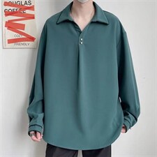 衬衫日系潮流宽松慵懒新款百搭休闲文艺男H21P33图片