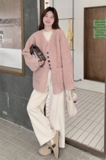现货2026冬季新款皮毛一体2C053/款号776/批175/控258，女装毛呢外套，2C053