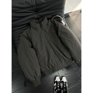 现货美式高街休闲棉衣夹克三防立领纯色户外工装加厚棉服外套图片